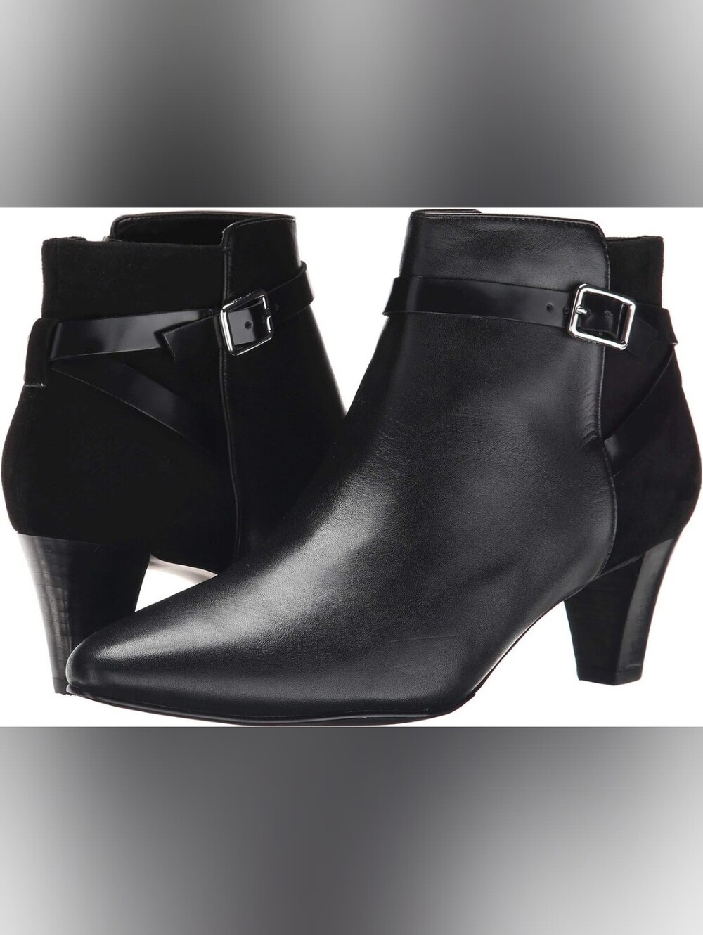 Cole Haan Grand OS Sylvan Leather Black Booties 10